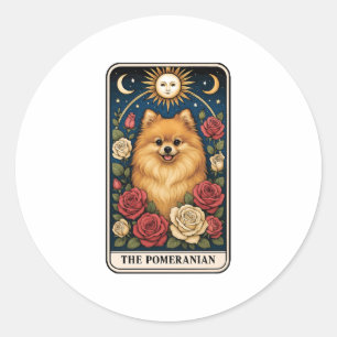 Pomeranian Classic Round Sticker