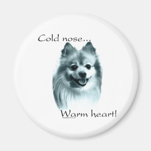 Pomeranian Cold Nose Warm Heart - Magnet