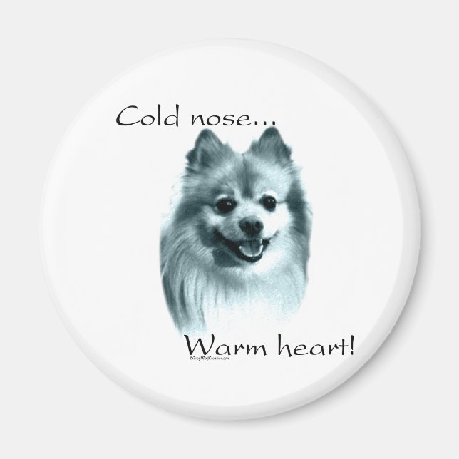 Pomeranian Cold Nose Warm Heart - Magnet (Front)