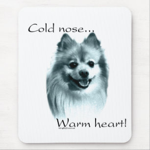 Pomeranian Cold Nose Warm Heart Mouse Pad