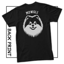 Pomeranian Custom Name Pop Art Sport Font T-Shirt