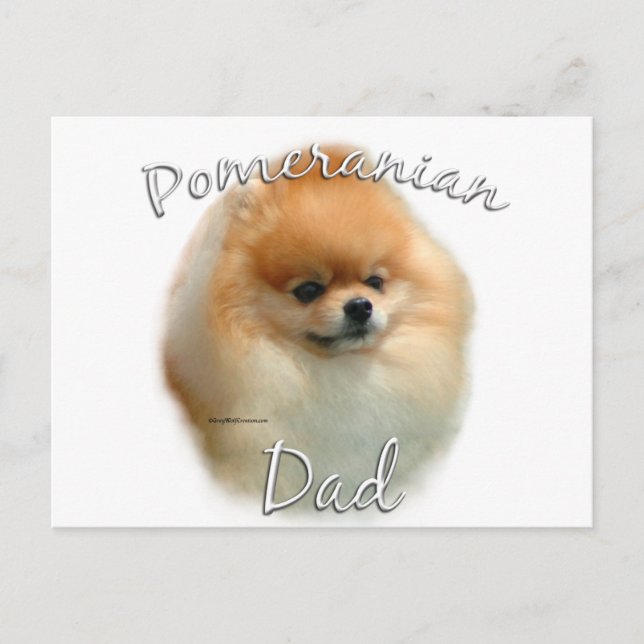 Pomeranian Dad 2 Postcard (Front)