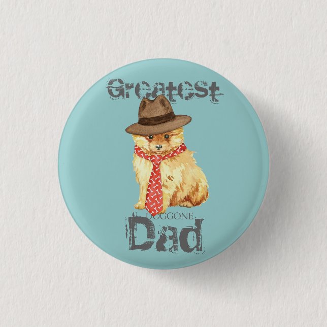 Pomeranian Dad 3 Cm Round Badge (Front)