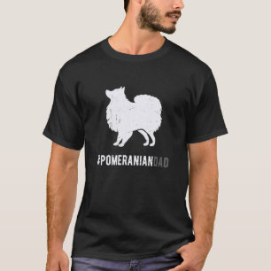 Pomeranian Dad For Men Funny Pom Dog Lover Gift Da T-Shirt