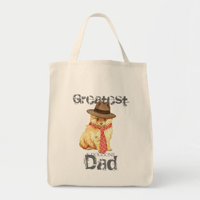 Pomeranian Dad Tote Bag (Front)