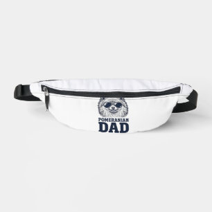 Pomeranian Dad Vintage Engraving Dog Lover Design_ Bum Bags