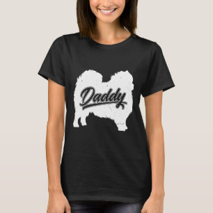 Pomeranian Daddy Dog Owner Papa Fathers Of Pomeran T-Shirt