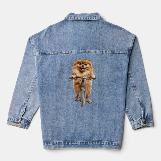 Pomeranian Denim Jacket (Back)