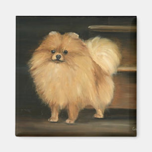 Pomeranian Dog Art Magnet