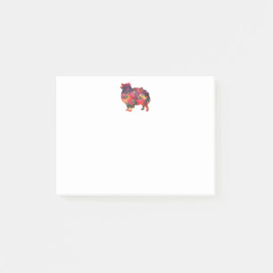 Pomeranian Dog Breed Geo Silhouette Multi Post-it Notes