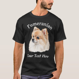 Pomeranian Dog Custom Customisable T-Shirt
