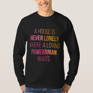 Pomeranian Dog Cute Quote In Watercolor T-Shirt