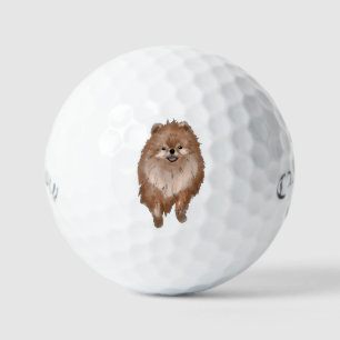 Pomeranian Dog Golf Balls