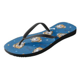 Pomeranian Dog KiniArt  Thongs