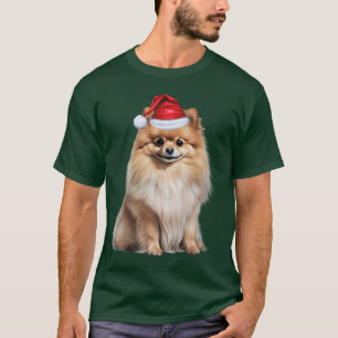 Pomeranian Dog Lover Funny Christmas T-Shirt