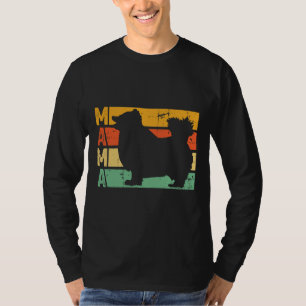 Pomeranian Dog Mama Retro Pomeranian Dog Owner Mam T-Shirt
