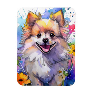 Pomeranian Dog Photo Magnet