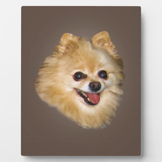 Pomeranian Dog Plaque (Front)