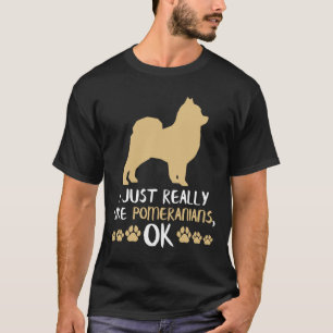 Pomeranian Dog Pom Mum Pomeranian Lover T-Shirt
