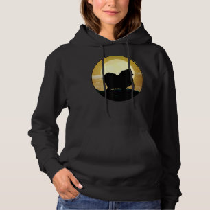 Pomeranian Dog Retro Hoodie