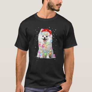 Pomeranian Dog Santa Clause Hat Xmas Christmas Men T-Shirt