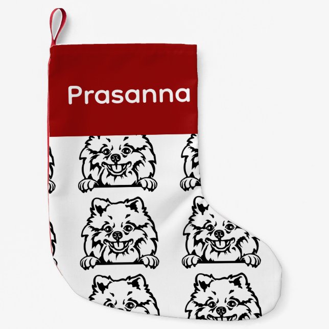 Pomeranian dog socks Customised dog Socks - Put Y (Front)