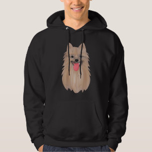 Pomeranian Dog Vector Art Sticker Hoodie