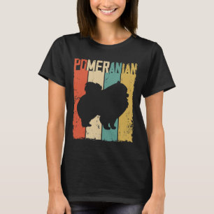 Pomeranian Dog Vintage Retro T-Shirt
