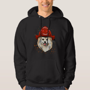 Pomeranian Firefighter Pomeranian Dog Lover Hoodie