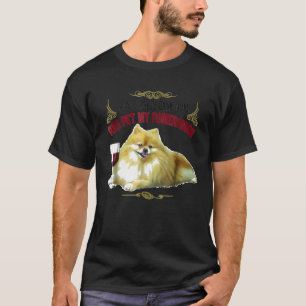 Pomeranian For Pom Mum And Wine T-Shirt