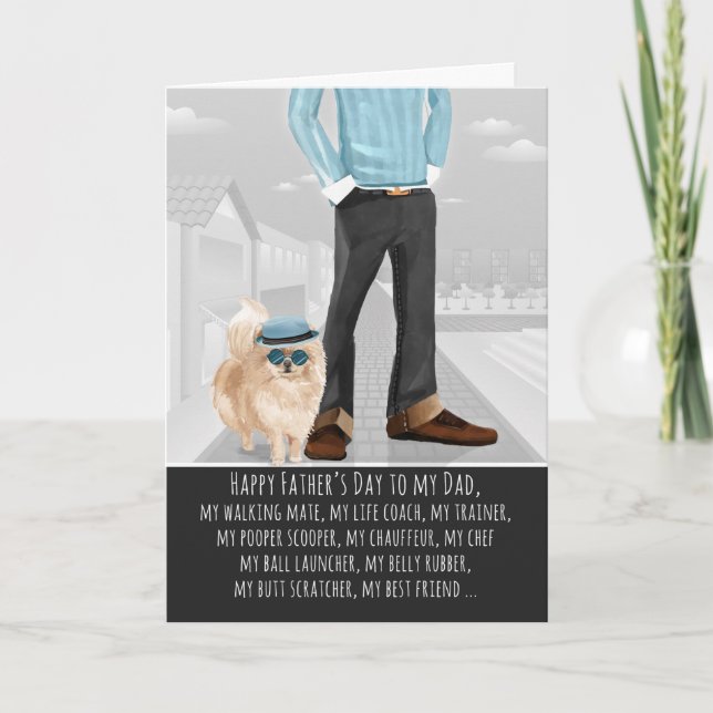 Pomeranian from the Dog Father's Day Card (Front)