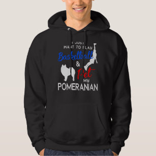 Pomeranian Funny Basketball Dog Owner Xmas Hoodie