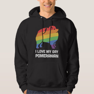 Pomeranian Funny Gay Dog Lgbt Pride Hoodie