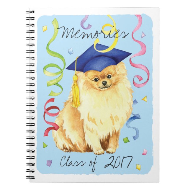 Pomeranian Graduate Notebook (Front)