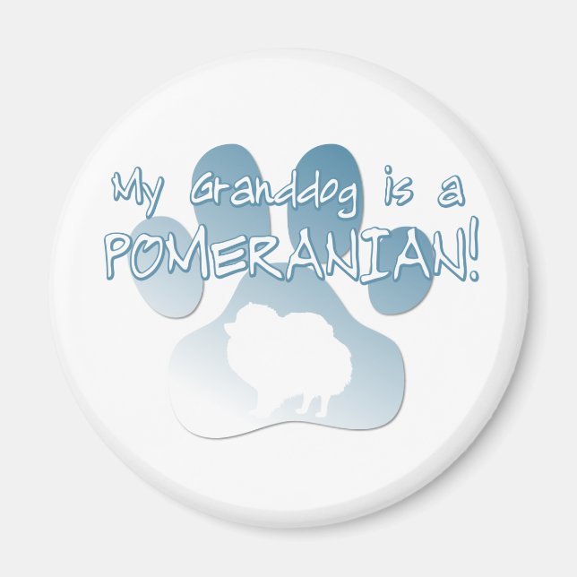 Pomeranian Granddog Magnet (Front)