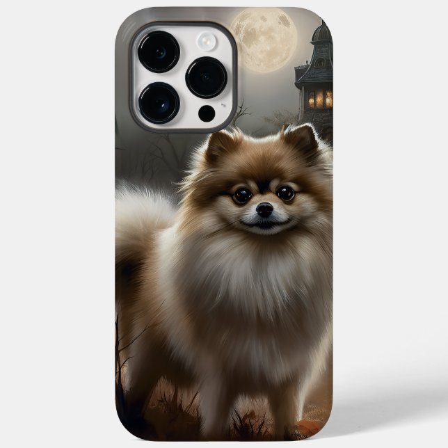 Pomeranian Halloween Scary Case-Mate iPhone Case (Back)