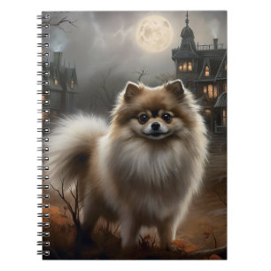 Pomeranian Halloween Scary Notebook