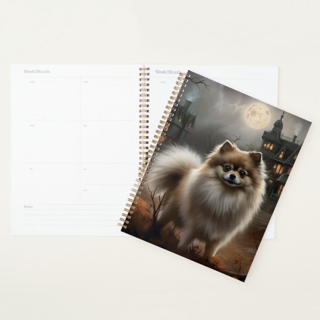 Pomeranian Halloween Scary Planner (Display)