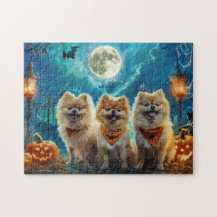 Pomeranian Halloween Spooky Jigsaw Puzzle