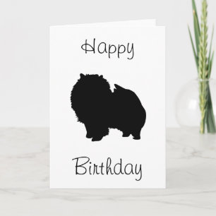 Pomeranian Happy Birthday Card
