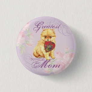 Pomeranian Heart Mum 3 Cm Round Badge