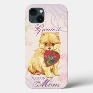 Pomeranian Heart Mum iPhone 13 Case