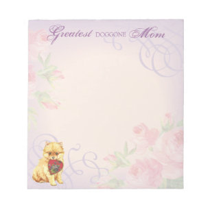 Pomeranian Heart Mum Notepad