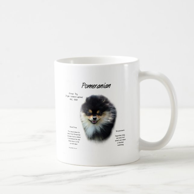 Pomeranian History Design Coffee Mug (Right)