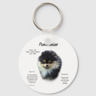 Pomeranian History Design Key Ring