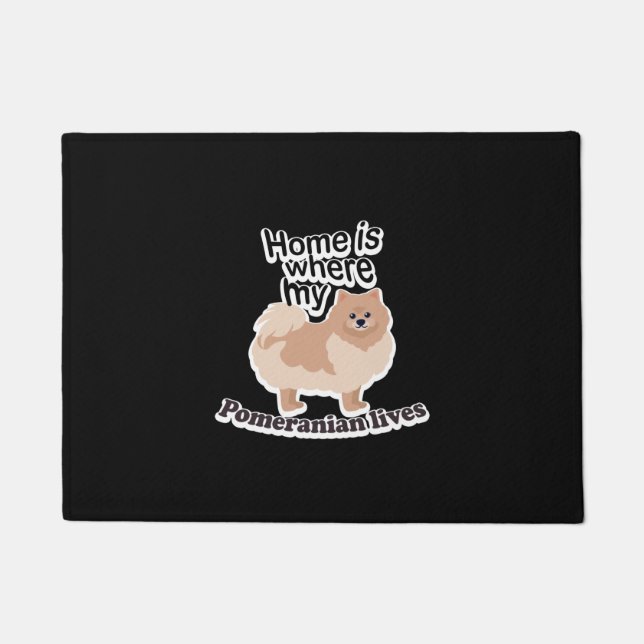 Pomeranian Home Doormat (Front)