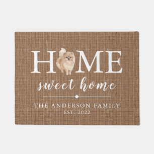 Pomeranian Home Sweet Home Doormat