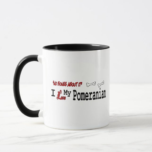 Pomeranian (I Love) Mug (Left)