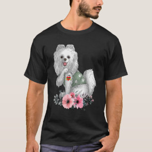 Pomeranian I Love Mum Tattoo Dog Mother's Day T-Shirt