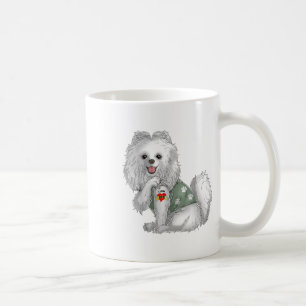 Pomeranian I Love Mum Tattoo Dog Shirt Funny Mothe Coffee Mug